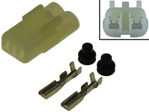 Conector de 2 polos female (HM090 6187-2801, 6180-2451) Conector de 2 polos female (HM090 6187-2801, 6180-2451)
