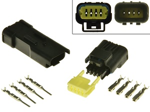 Juego de conectores de diagnóstico Ducati 4 polos OBD2 OBDII Juego de conectores de diagnóstico Ducati 4 polos OBD2 OBDII