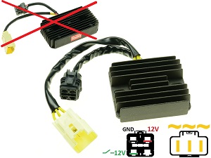 CARR691-TGB TGB 300XL large - MOSFET Regulador de voltaje rectificador