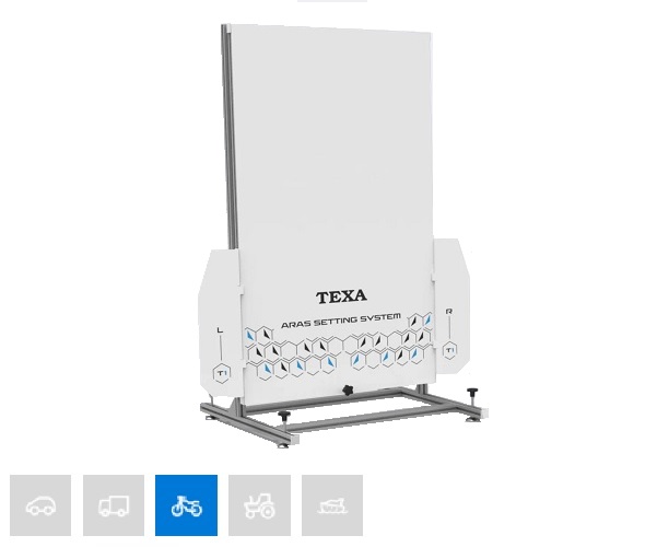 Solución de calibración de radares para motocicletas Texa ARAS