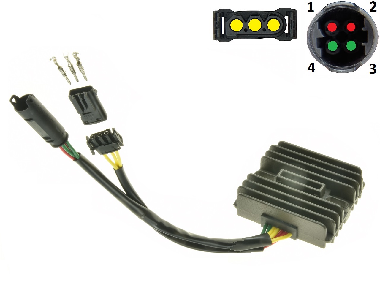 CARR691BMWHUSQ BMW C400 F650 F700 F800 Nuda 900 MOSFET Rectificador de regulador de voltaje Shindengen SH541KG SH541SD - Haga click en la imagen para cerrar