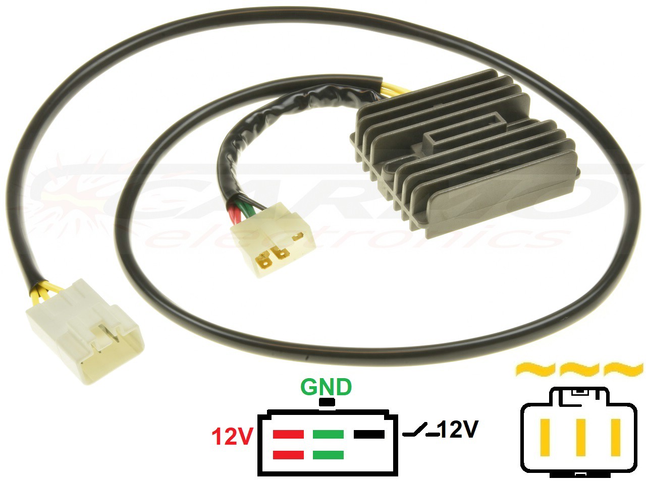 CARR694-X11 Honda CB1100SF X11 X-Eleven MOSFET Rectificador de regulador de voltaje Lithium Ion - 31600-MCC-601 - Haga click en la imagen para cerrar