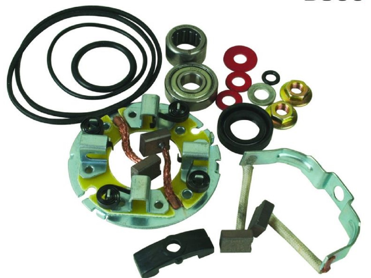 Arrancador juego de escobillas de carbón Kawasaki KLR650 KLX650 ZX-10 Honda VF Magna Suzuki GSX-R750 GSX-R1100 - Haga click en la imagen para cerrar