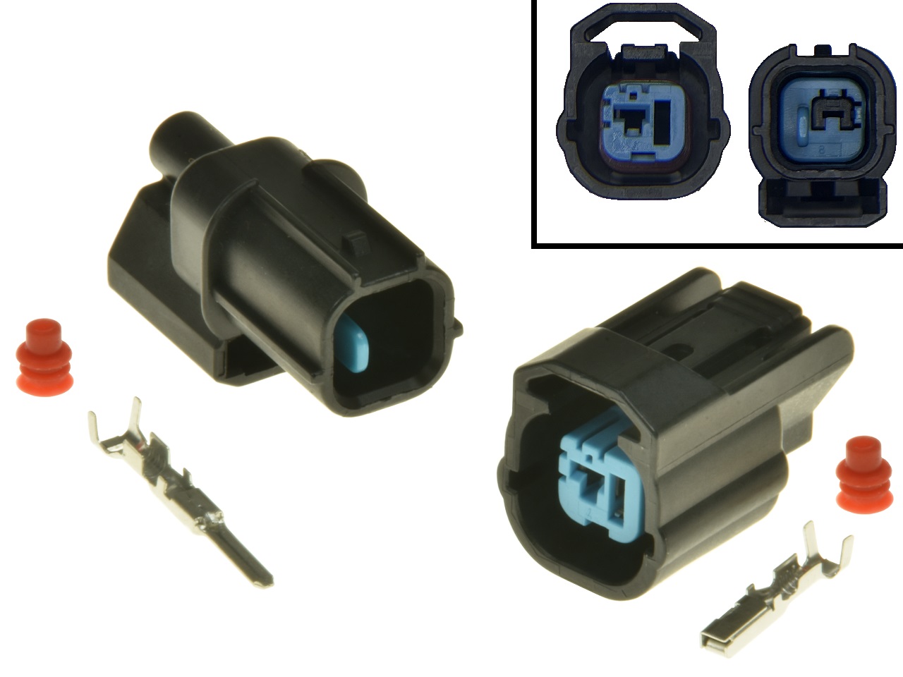 Juego de conectores de sensor de detonación de golpe de 1 pin Honda completo - Haga click en la imagen para cerrar